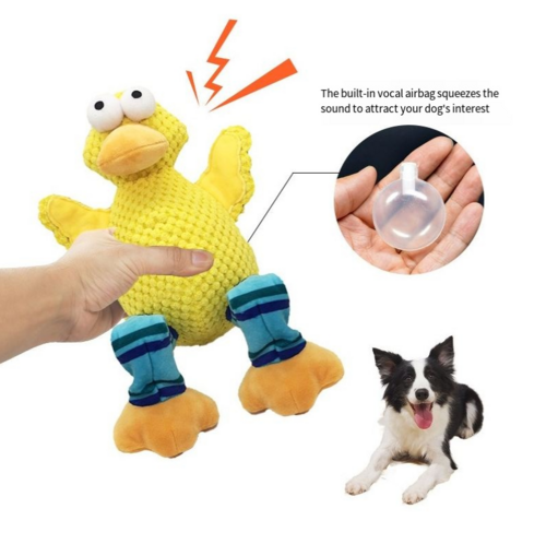 Pet Plush Toy Dog Teeth Grinding and Bite Resistant Cute Animal Voice