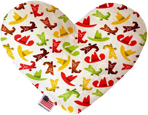 Mirage Pet 1168-CTYHT8 Cowboys Canvas Heart Dog Toy - 8 in.