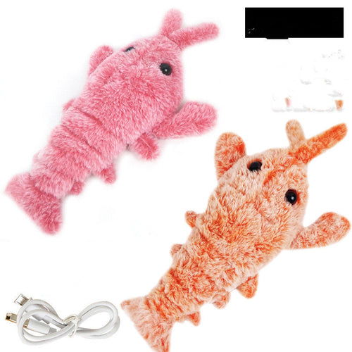 Pet Toys Electric Jumping Shrimp USB Charging Simulation Lobster Funny