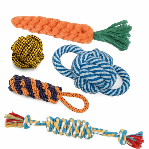 Rope Dog Toys and Chew Toys Set for Small Dogs